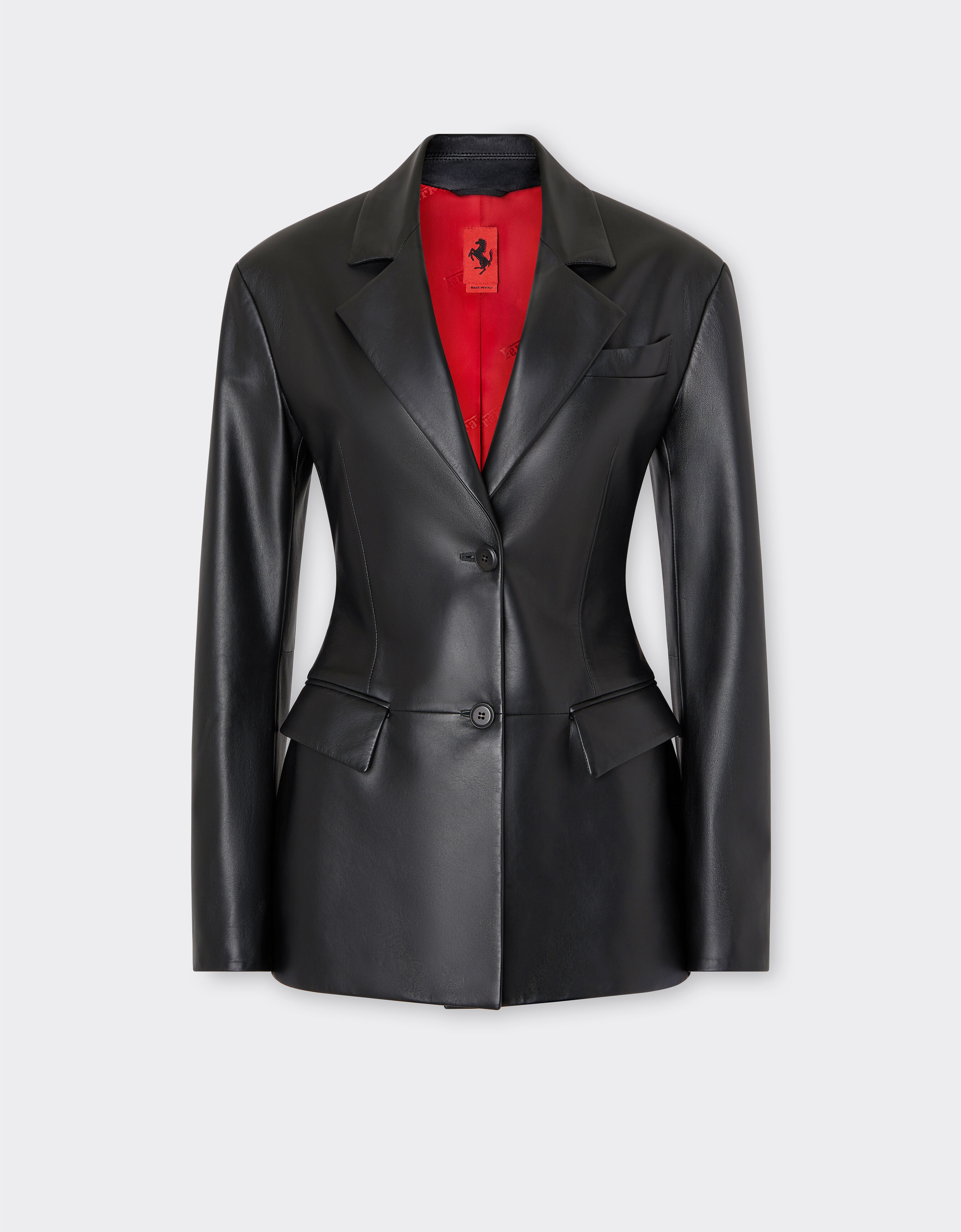 Ferrari Blazer aus Nappaleder Schwarz 21643f