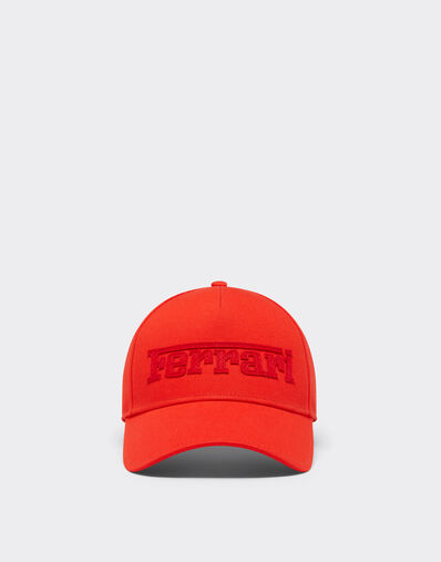 Ferrari Baseball cap with embroidered Ferrari logo Rosso Dino 21580f