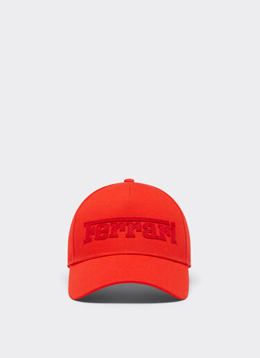 Ferrari Baseball cap with embroidered Ferrari logo Rosso Dino 21580f