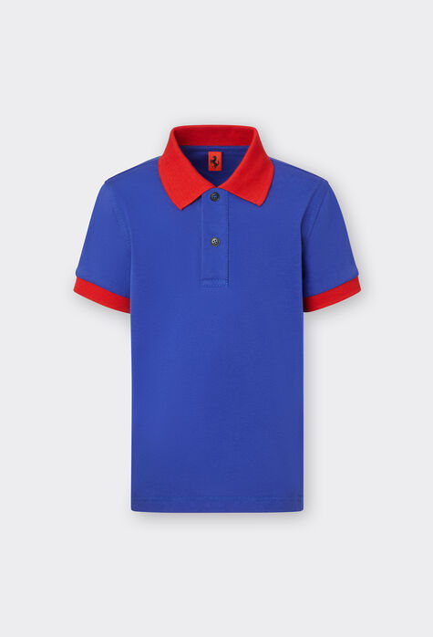 Ferrari Short sleeves - Contrast collar and cuffs - Front buttoning Rosso Corsa F1150fK