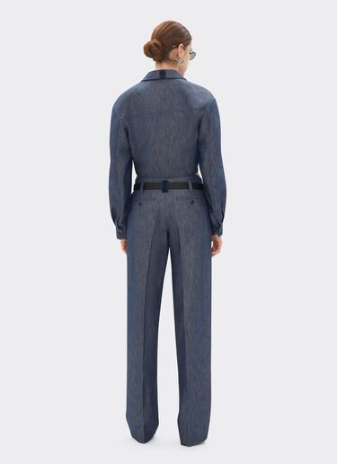 Ferrari Pantalone in tricotina effetto denim Denim Scuro 22450f