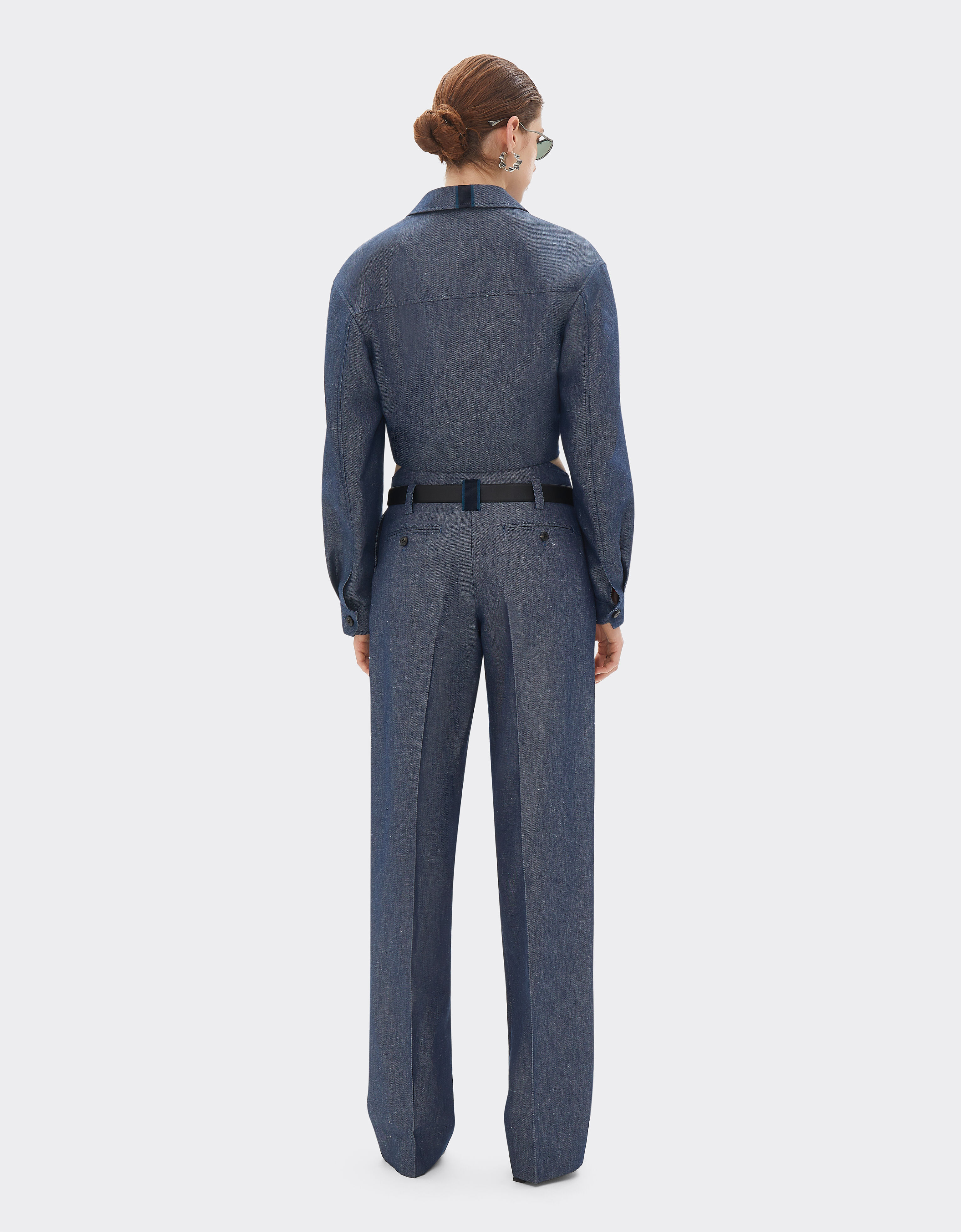 Ferrari Pantalone in tricotina effetto denim Denim Scuro 22450f