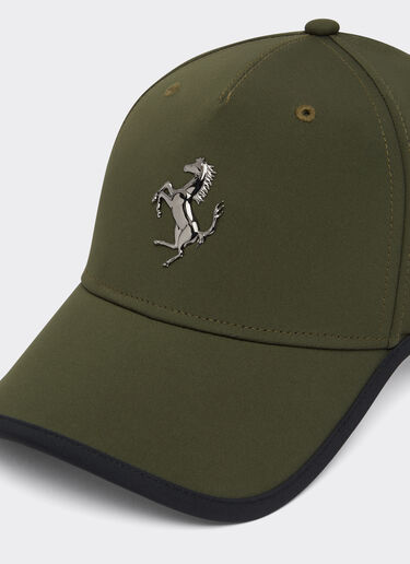 Ferrari Baseball cap con Cavallino Rampante in metallo Verde Militare 20070f