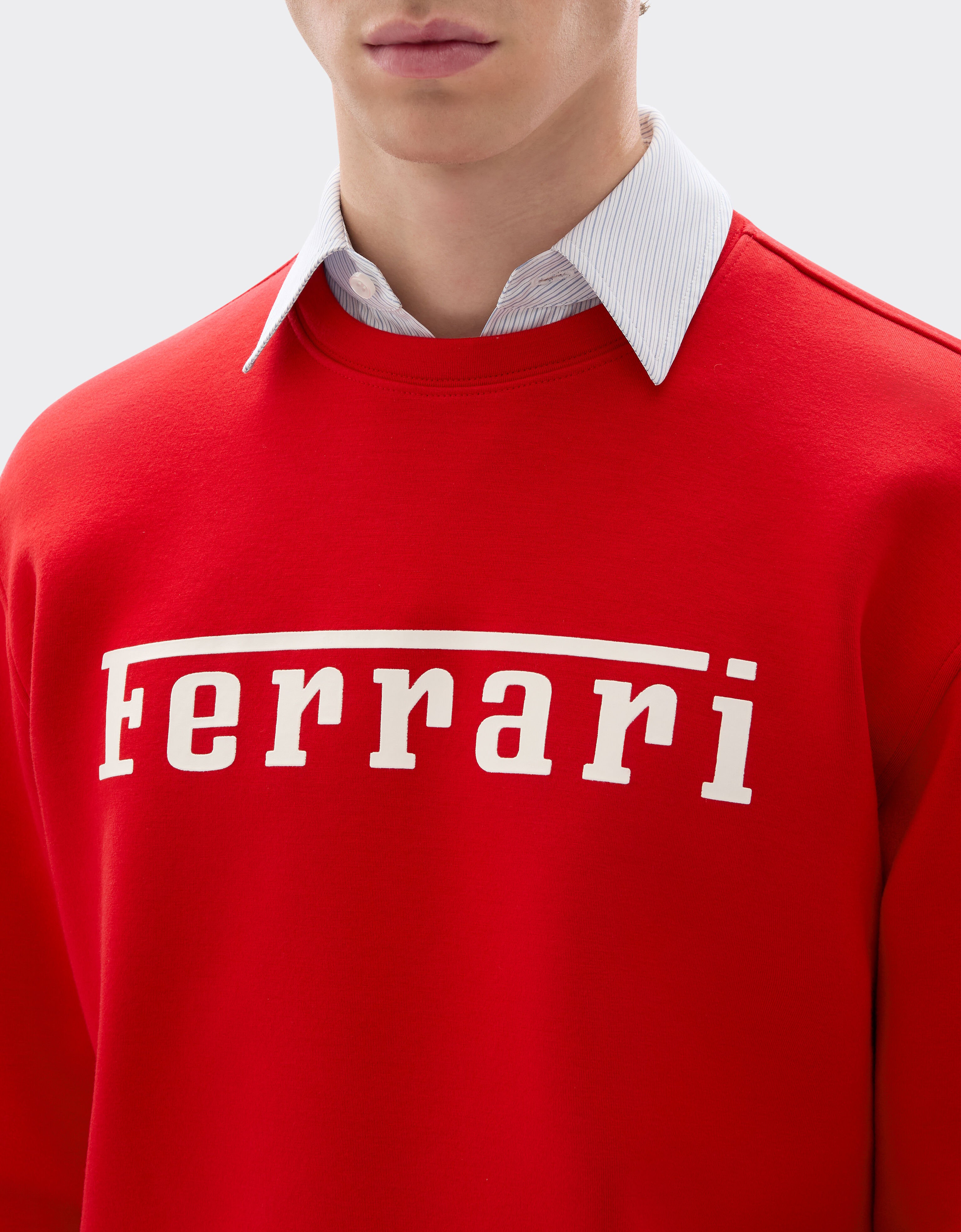 Ferrari Scuba-Sweatshirt mit Ferrari-Logo Rosso Corsa 20518f