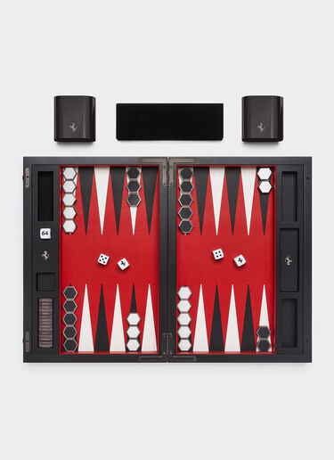 Ferrari Backgammon board in wood and carbon fibre Black 48586f