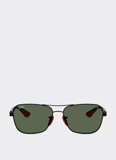Ferrari Ray-Ban for Scuderia Ferrari RB8336M en metal negro mate y fibra de carbono oscura con lentes verde oscuro Negro mate LA01Cf