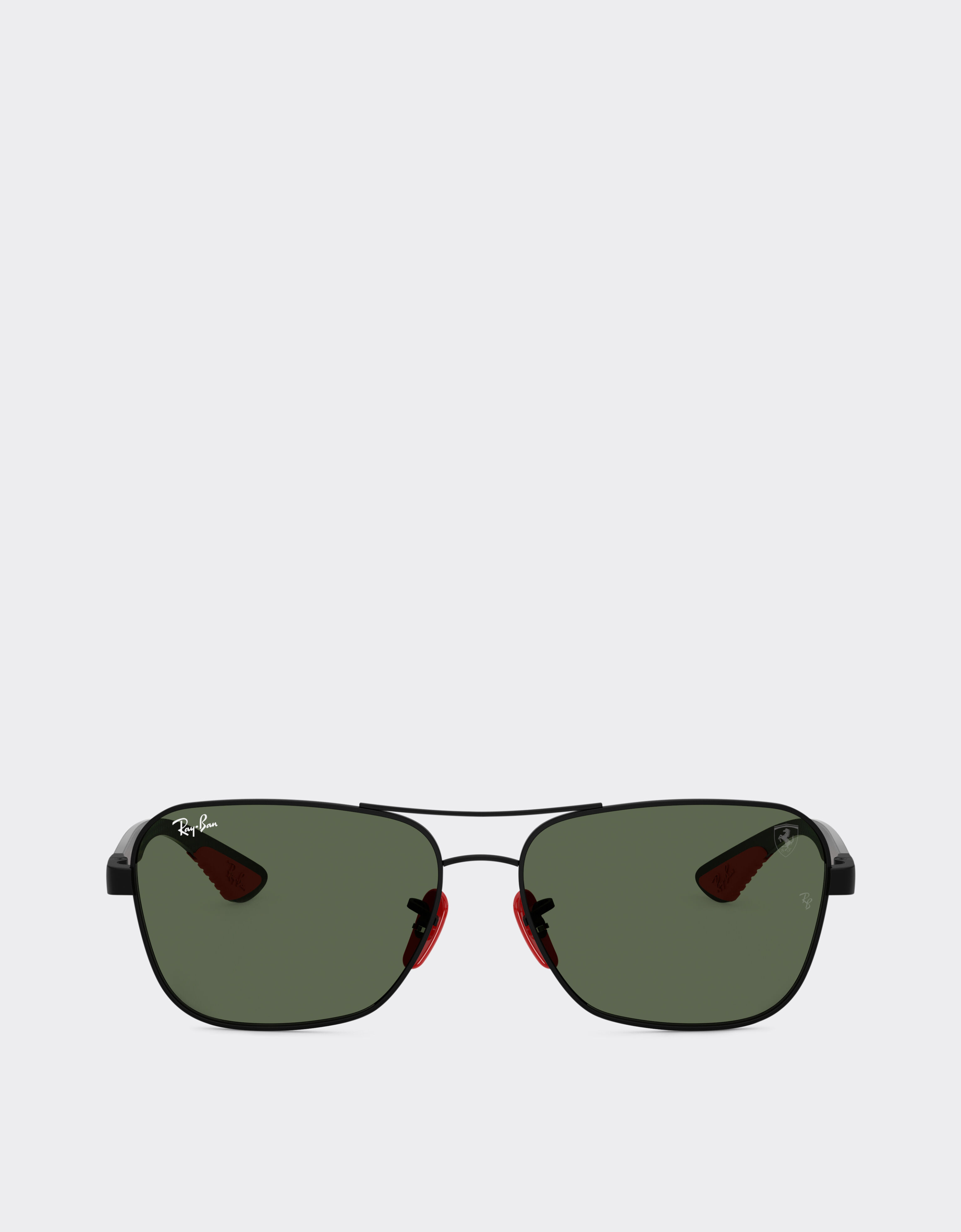 Ferrari Ray-Ban for Scuderia Ferrari RB8336M en metal negro mate y fibra de carbono oscura con lentes verde oscuro Negro mate LA01Cf