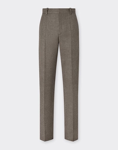 Ferrari Trousers in mélange wool twill Anthracite 49809f