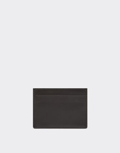 Ferrari Porte-cartes en cuir verni Noir 20348f