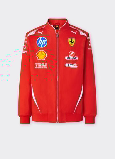 Ferrari Replica Drivers Authentic 2026 Bomber Jacket Puma for Scuderia Ferrari HP Red LA0H1f