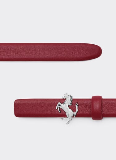 Thin nappa leather belt Ferrari Thin nappa leather belt Maison Red 50410f