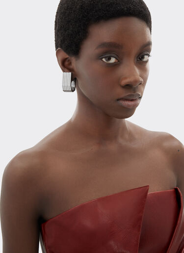 Pendientes de metal texturizado Ferrari Pendientes de metal texturizado Cromo Lucido 51342f