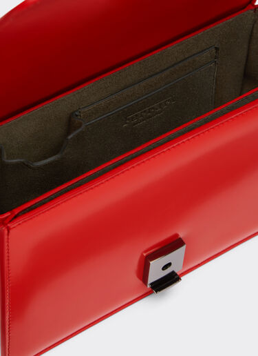 Ferrari Ferrari GT crossbody bag in brushed leather Rosso Dino 21368f