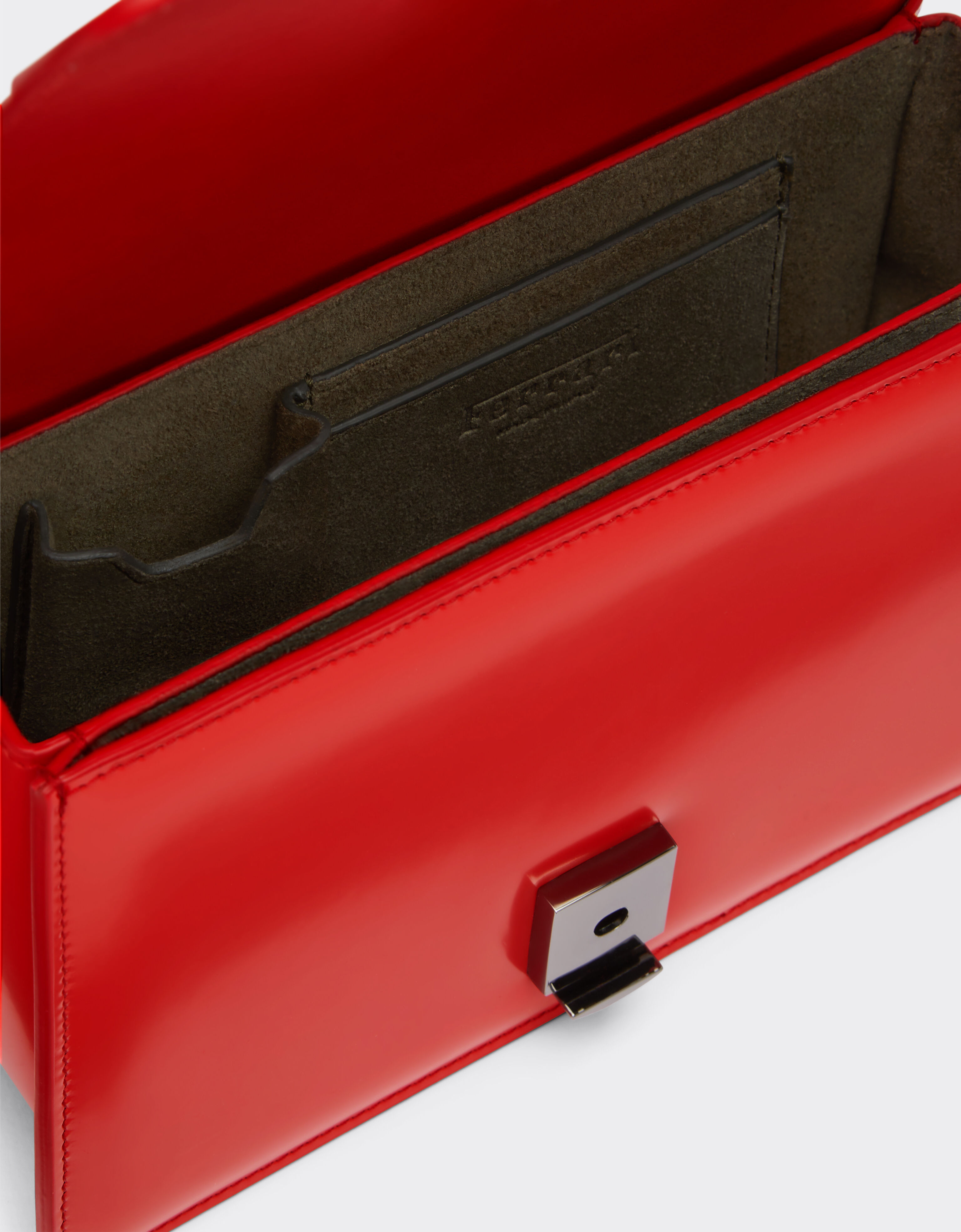 Ferrari Ferrari GT crossbody bag in brushed leather Rosso Dino 21368f