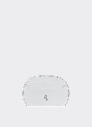 Ferrari Mirrored leather card holder Silver 22051f
