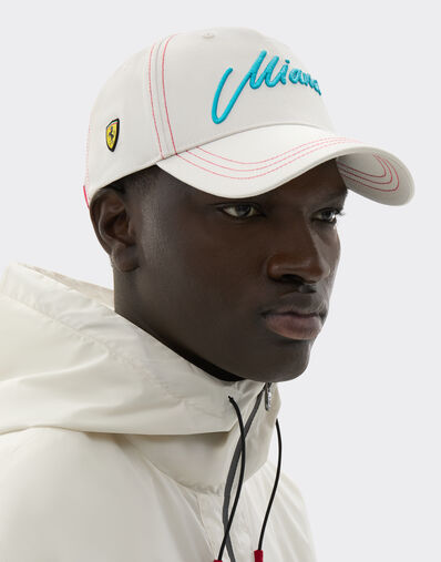 Ferrari Scuderia Ferrari Miami 2026 Baseball Cap Avorio SANCP0023HMM0029f