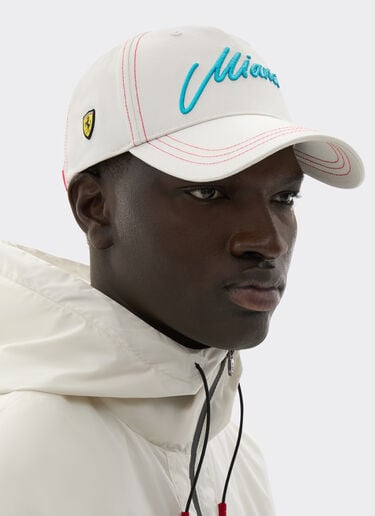 Ferrari Baseball cap Scuderia Ferrari Miami 2026 Avorio SANCP0023HMM0029f