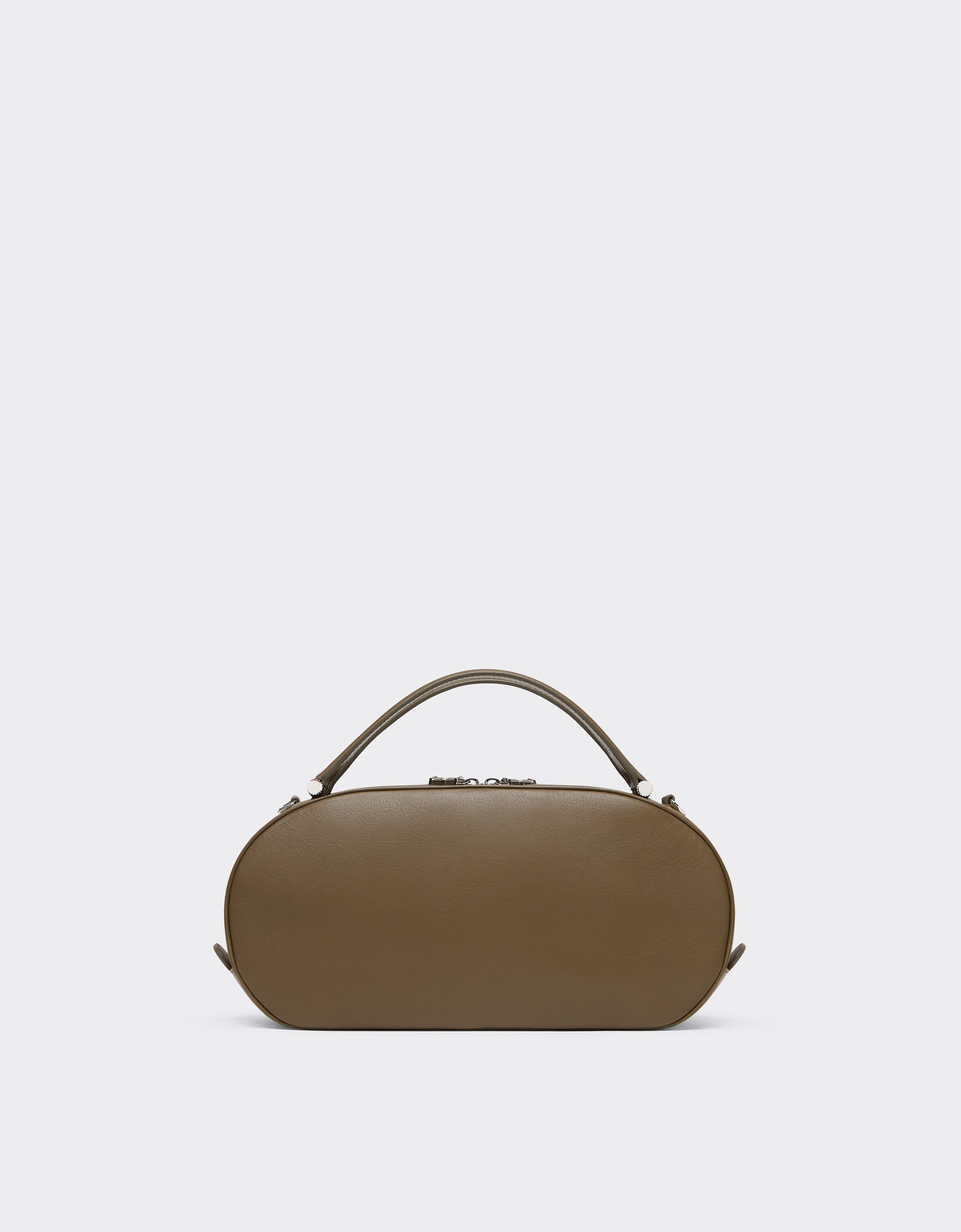 Ferrari The Ferrari Dino Mini Bowling Bag Soft in leather Khaki Green 50579f