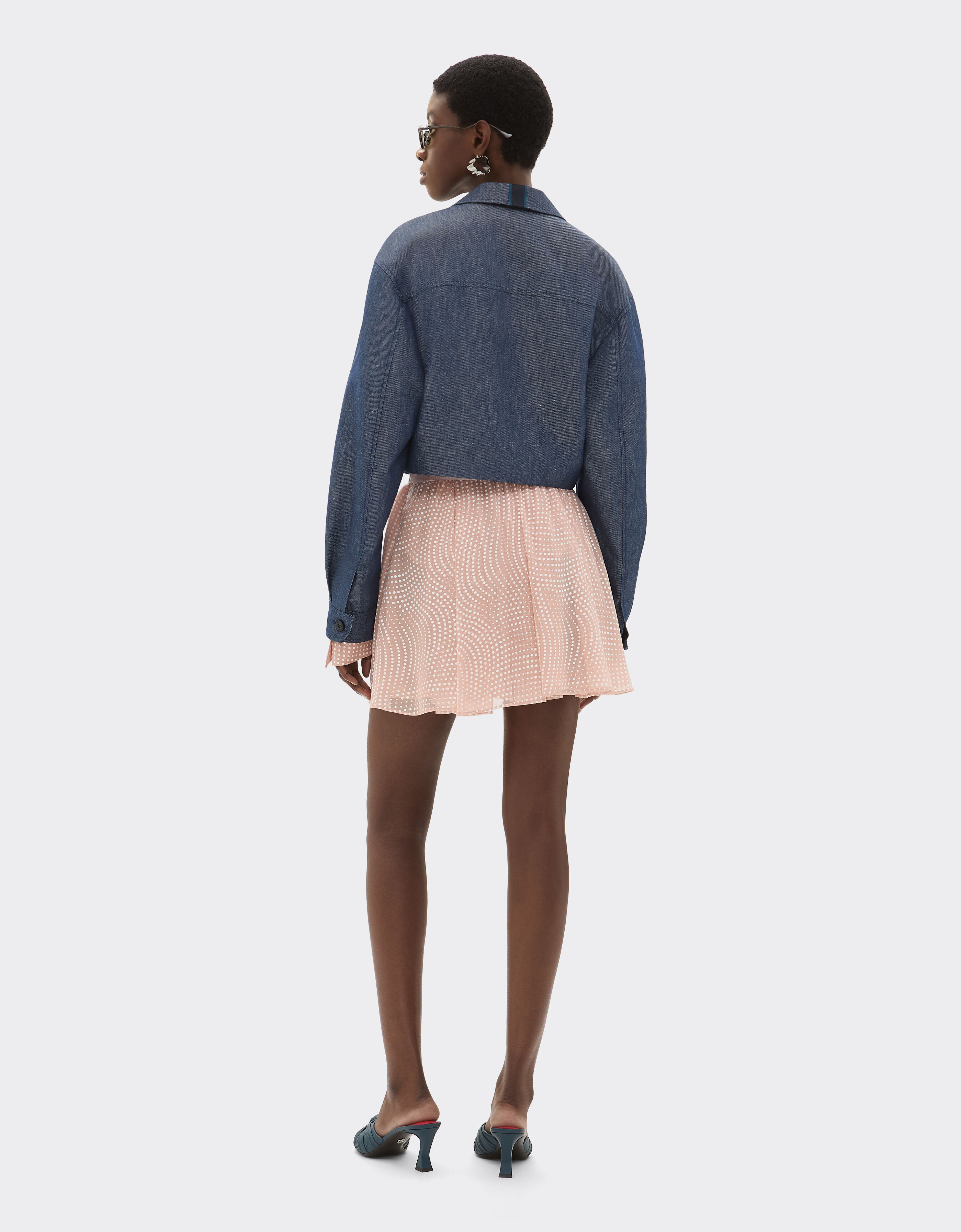 Ferrari Blazer in denim effect tricotine Dark Denim 22785f