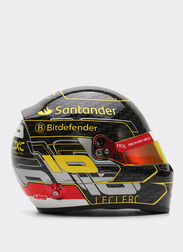 Ferrari Charles Leclerc Monza 2024 Special Edition helmet in 1:1 scale Black F1350f