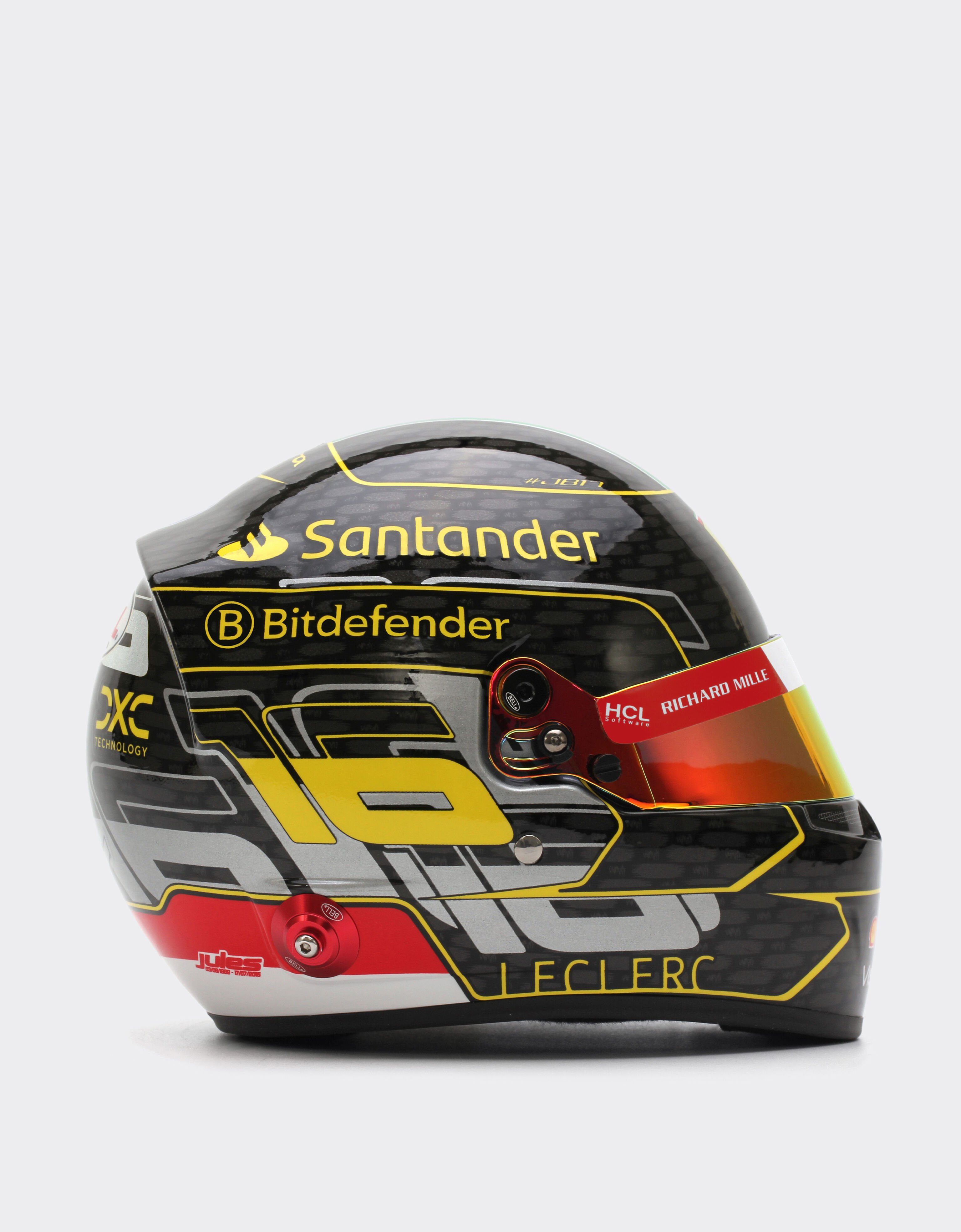 Ferrari Charles Leclerc Monza 2024 Special Edition helmet in 1:1 scale Black F1350f