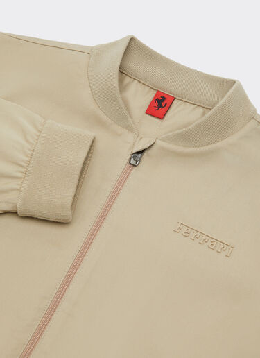 Cazadora bomber de gabardina de algodón Ferrari Cazadora bomber de gabardina de algodón Beige 22333fK