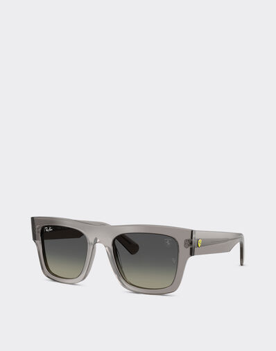 Ferrari Ray-Ban for Scuderia Ferrari RB2217M in transparent grey acetate with gradient grey lenses Ingrid LA015f