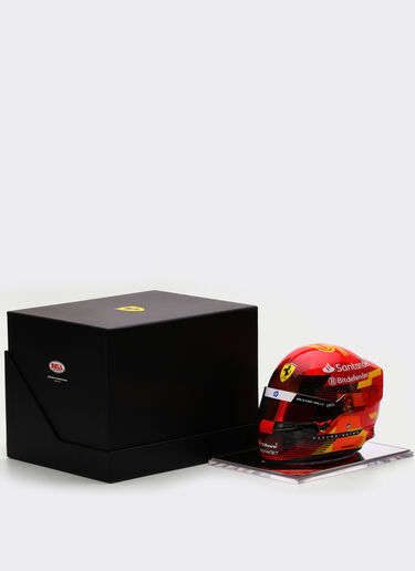 Ferrari Mini-casque Carlos Sainz à l'échelle 1:2 - Édition spéciale Espagne 2024 Rouge F1355f