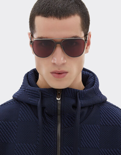 Ferrari Ferrari sunglasses in glossy gunmetaltitanium and acetate with exclusive Contrast Pro™ lenses Gunmetal LA0KZf