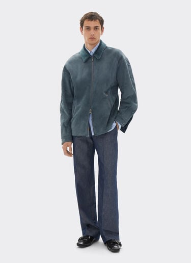 Shearling overshirt jacket Ferrari Shearling overshirt jacket Peacock 22580f