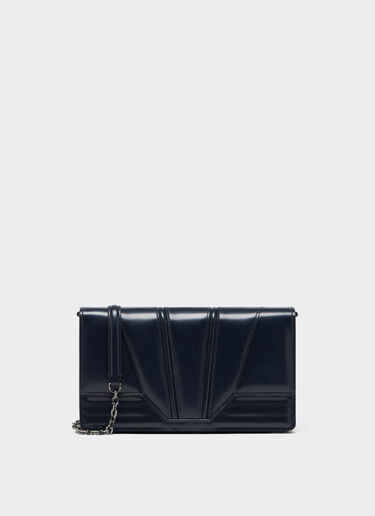 Ferrari Ferrari GT wallet on chain in brushed leather Navy 22114f