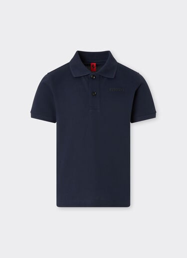 Polo de algodón orgánico con logotipo Ferrari Ferrari Polo de algodón orgánico con logotipo Ferrari Navy 22760fK