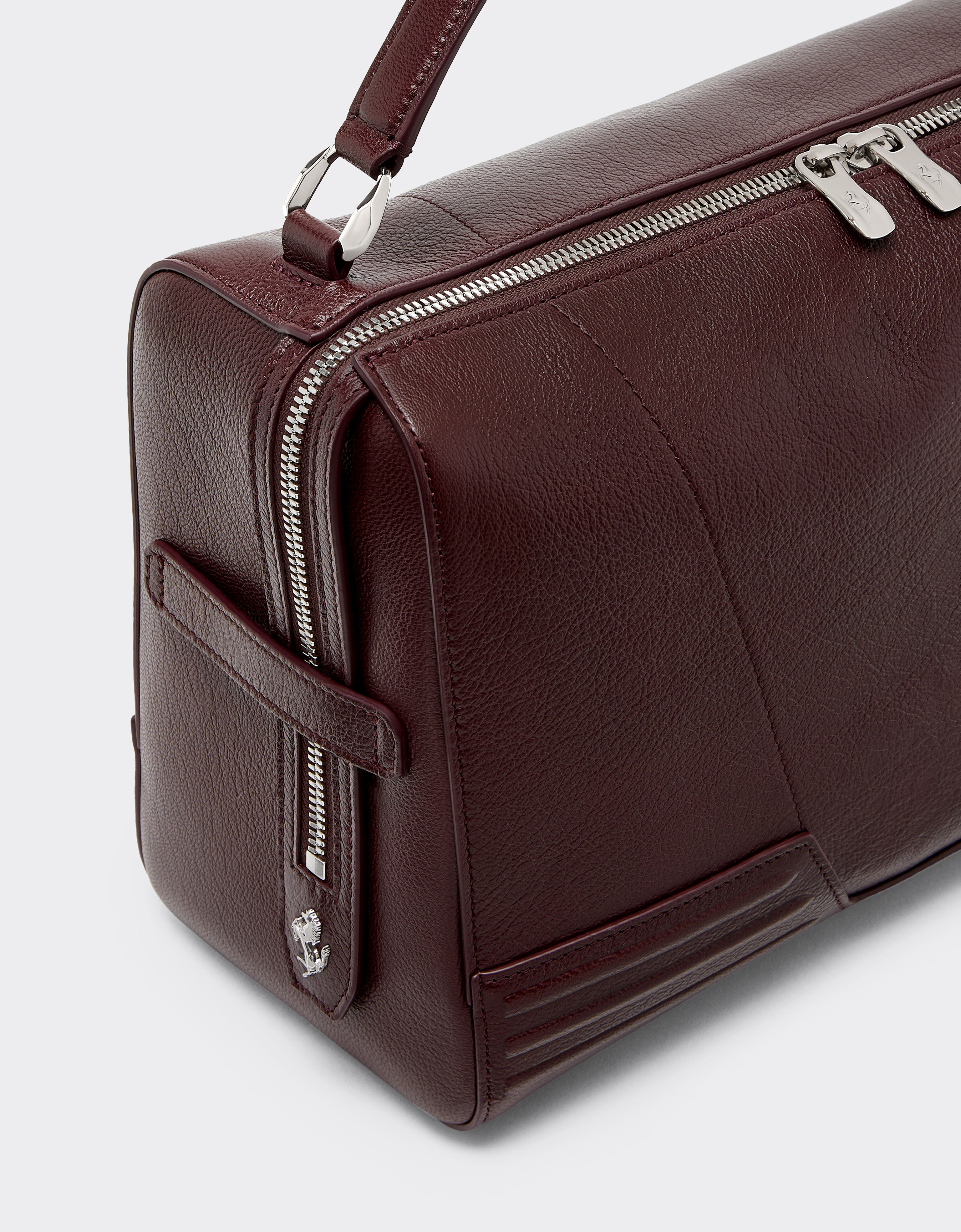 Bolso Ferrari GT Soft de piel granata Ferrari Bolso Ferrari GT Soft de piel granata Red brown CBWSB0002YL00071f