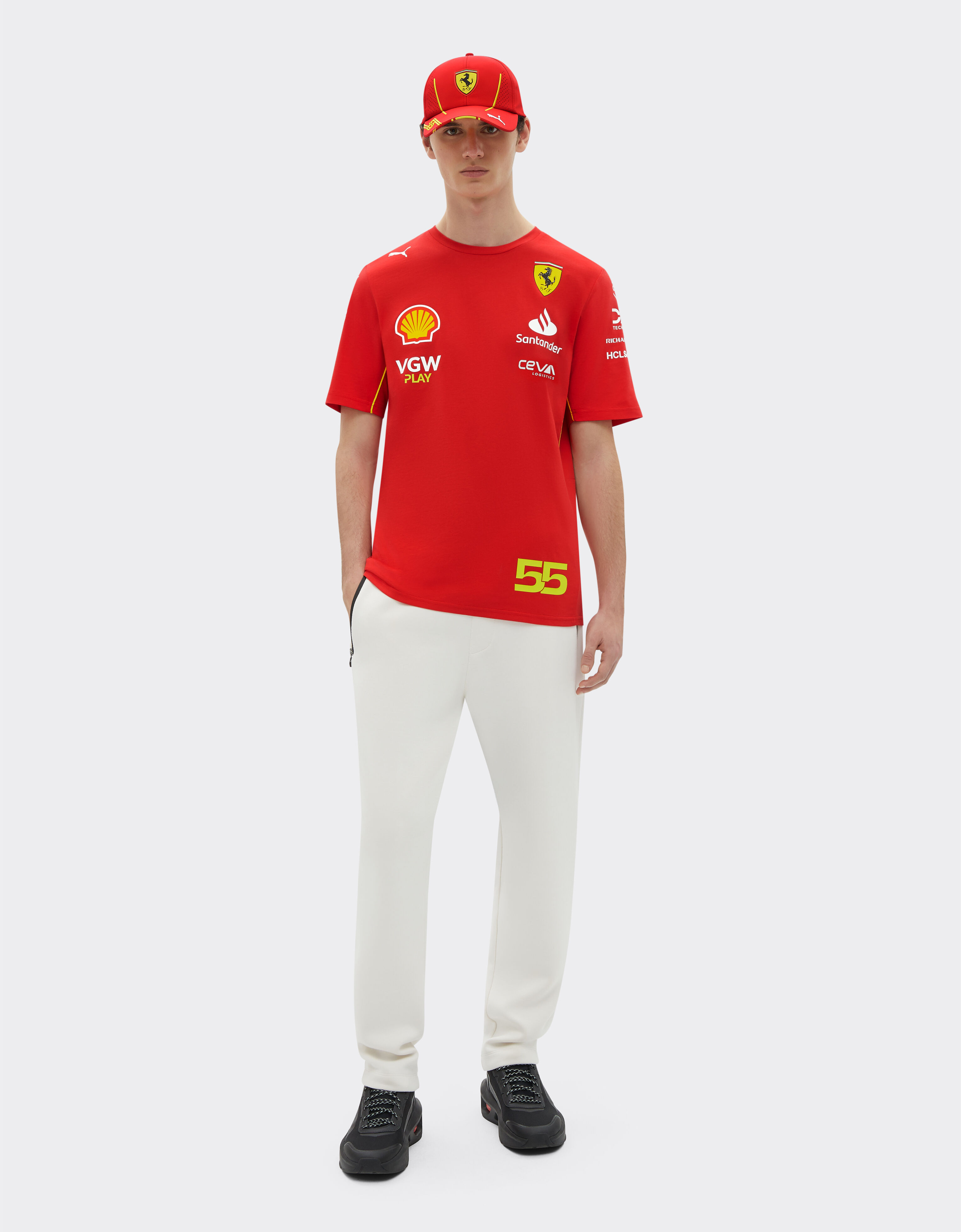 Scuderia Ferrari F1 2024 Men s Carlos Sainz Team T Shirt Red XL