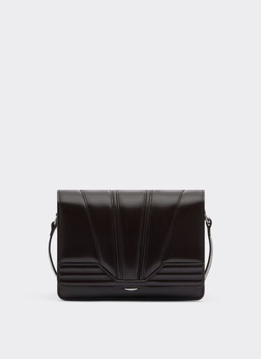 Ferrari Ferrari GT crossbody bag in brushed leather Dark Brown 21368f