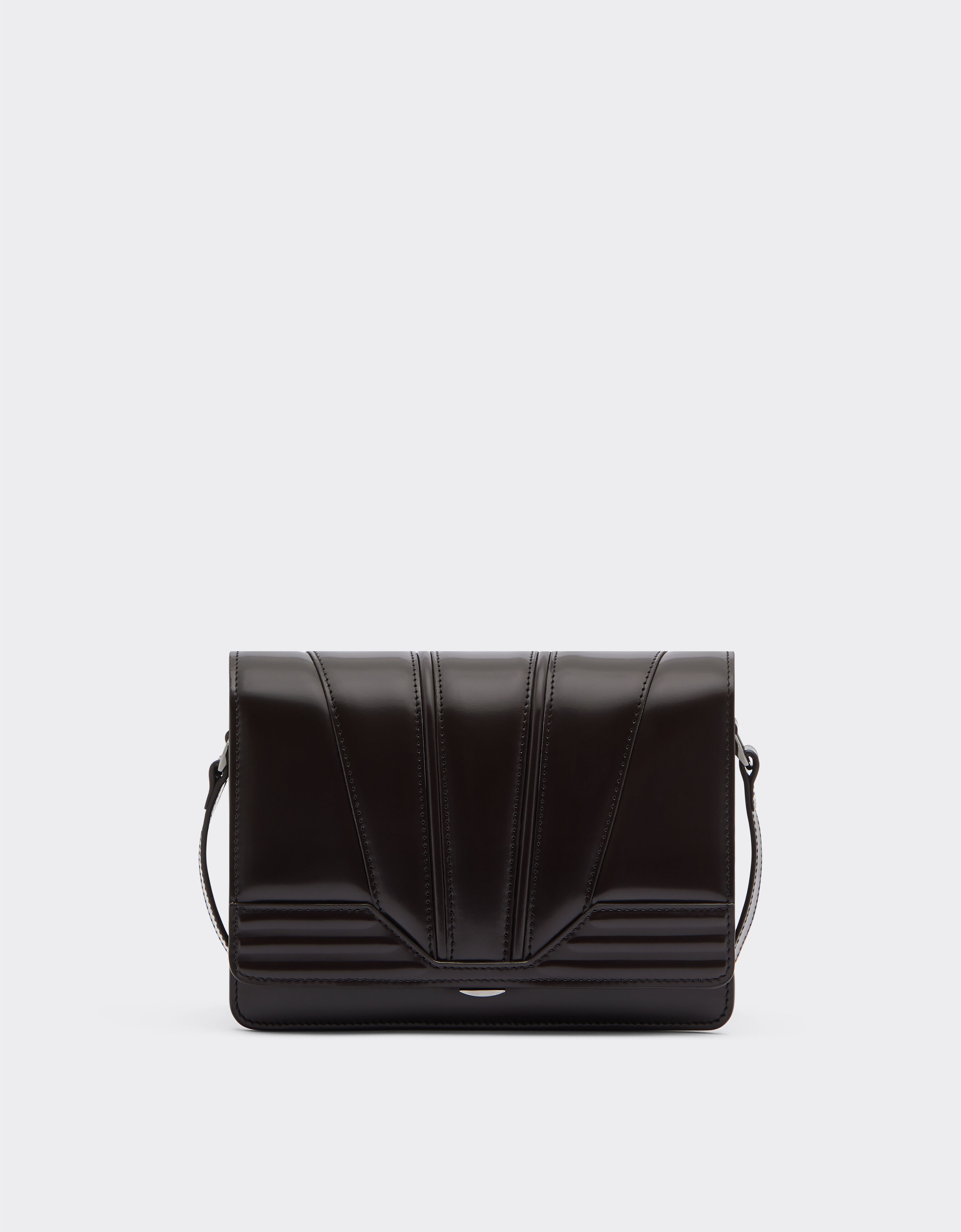 Ferrari Ferrari GT crossbody bag in brushed leather Dark Brown 21368f