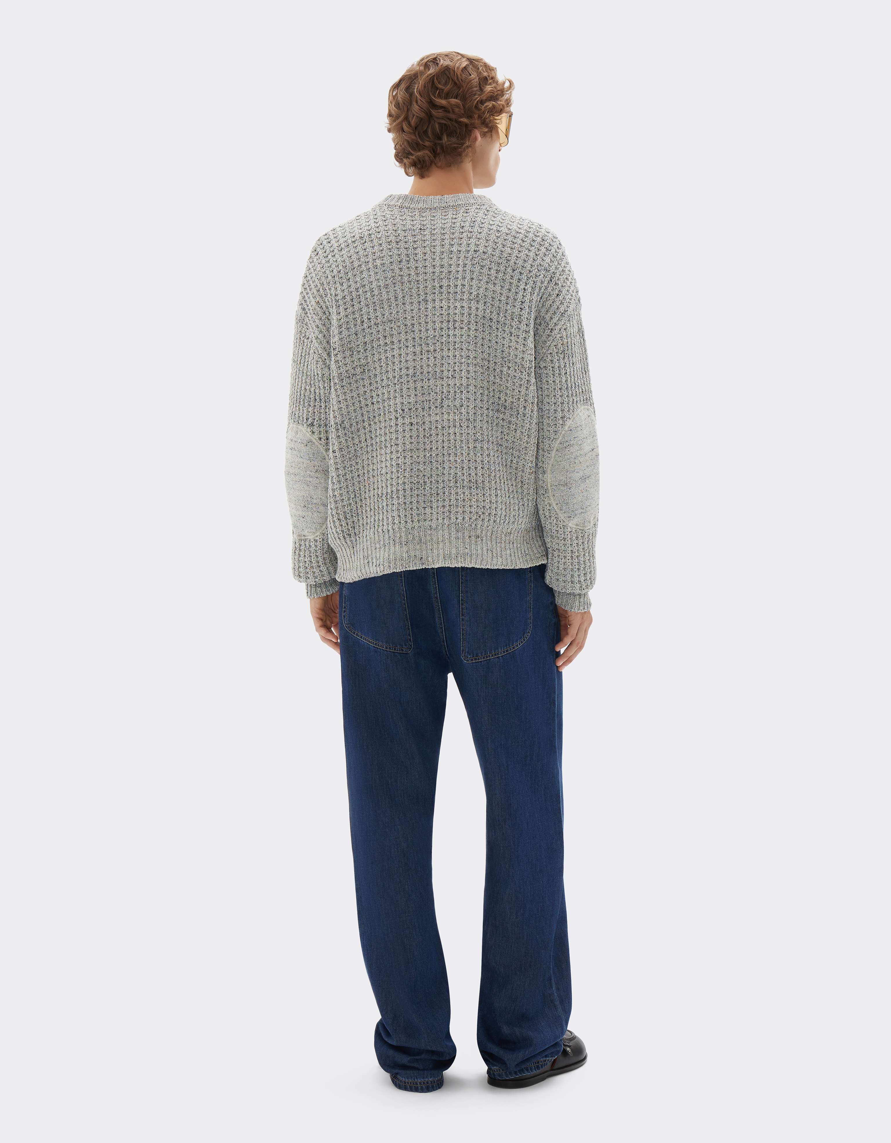 Ferrari Denim-effect crew-neck jumper Beige CKMCN0013KCO0008f