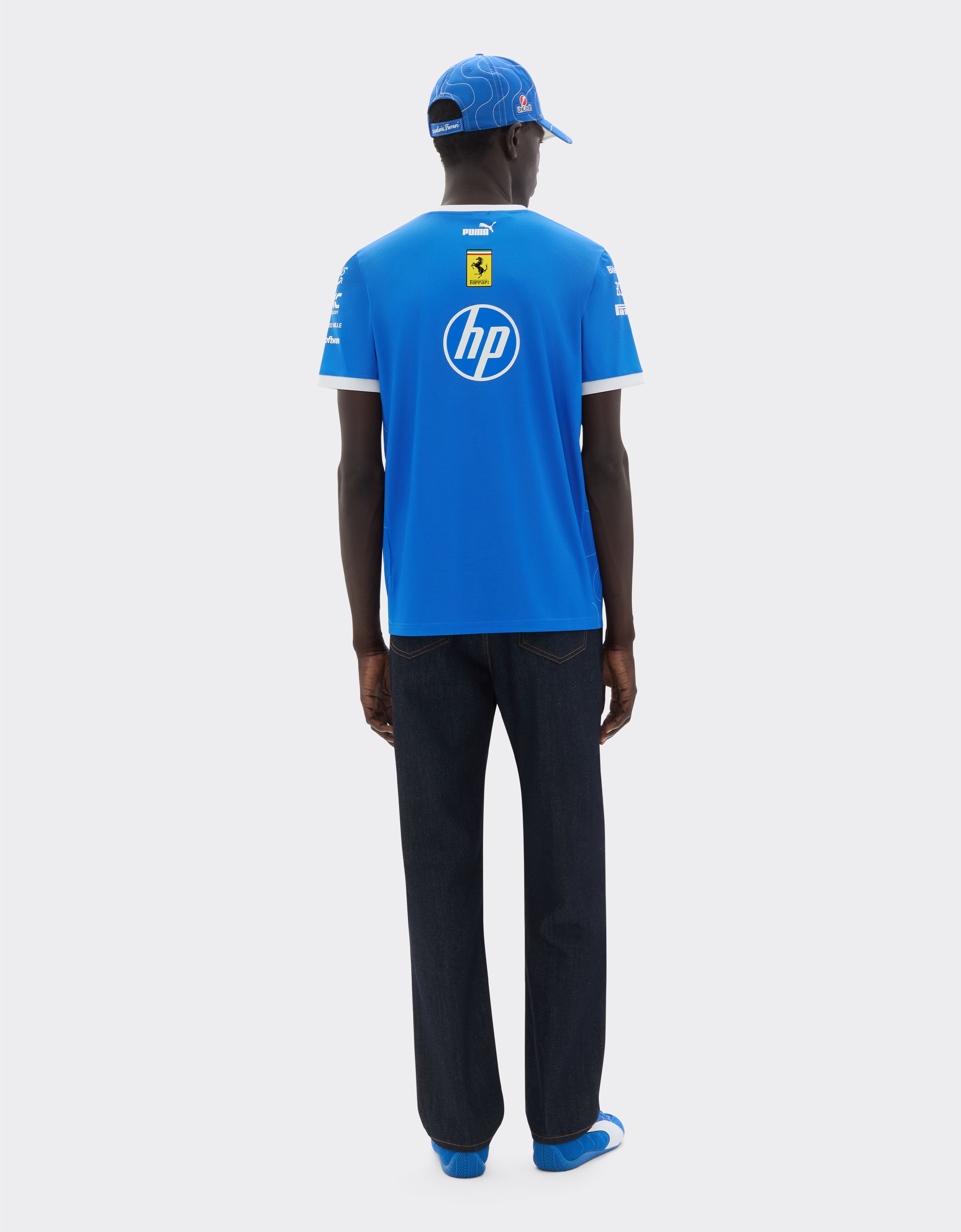 Ferrari Puma for Scuderia Ferrari HP 2025 Monza Limited Edition Replica T-shirt Blu Scozia LA0AEf