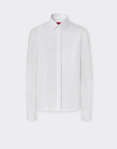 Ferrari Striped poplin shirt Black 21635f
