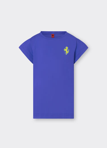 Ferrari Cotton top with Prancing Horse patch Antique Blue 48522fK