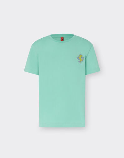 Ferrari T-shirt with Prancing Horse patch Giallo Modena 20162fK