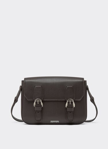 Messenger bag in grenade leather Ferrari Messenger bag in grenade leather Marrone Scuro 50583f