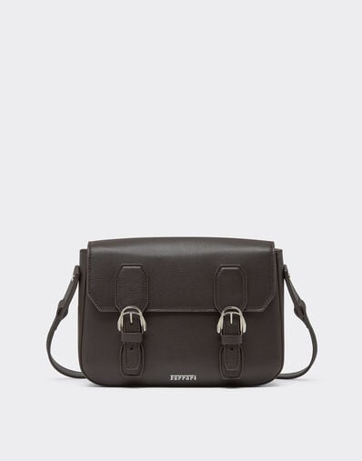 Messenger bag in grenade leather Ferrari Messenger bag in grenade leather Marrone Scuro 50583f