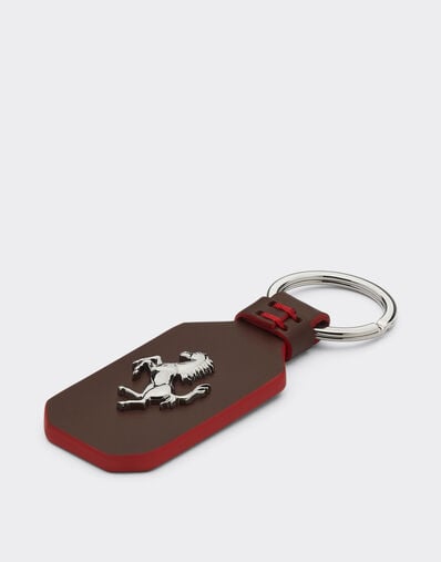 Ferrari Leather keyring with Prancing Horse Rust 47156f