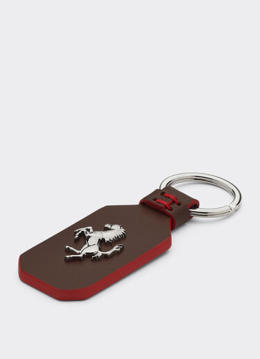 Ferrari Porte-clés en cuir avec Cheval cabré Rouille 47156f
