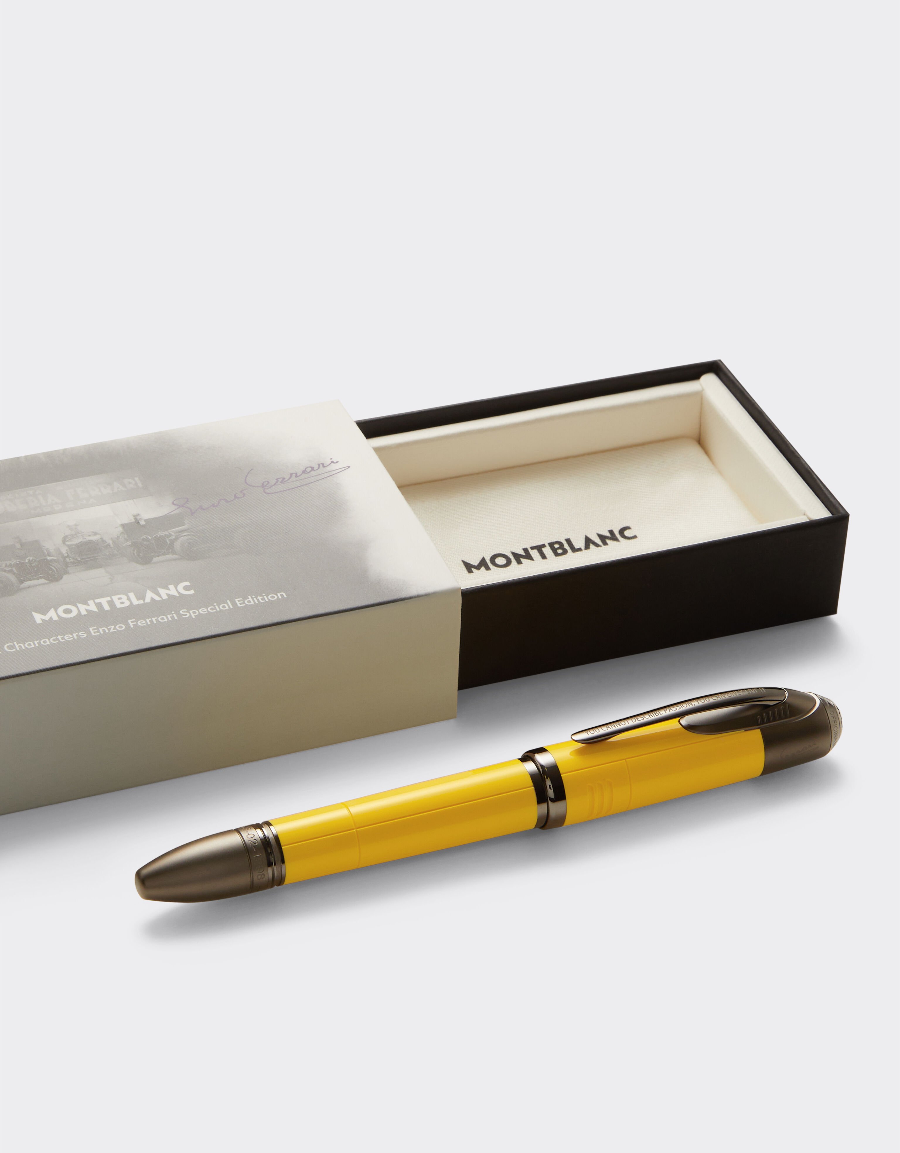 Ferrari Bolígrafo roller Montblanc Grandes Personajes Enzo Ferrari Edición Especial Giallo Modena Amarillo F1596f