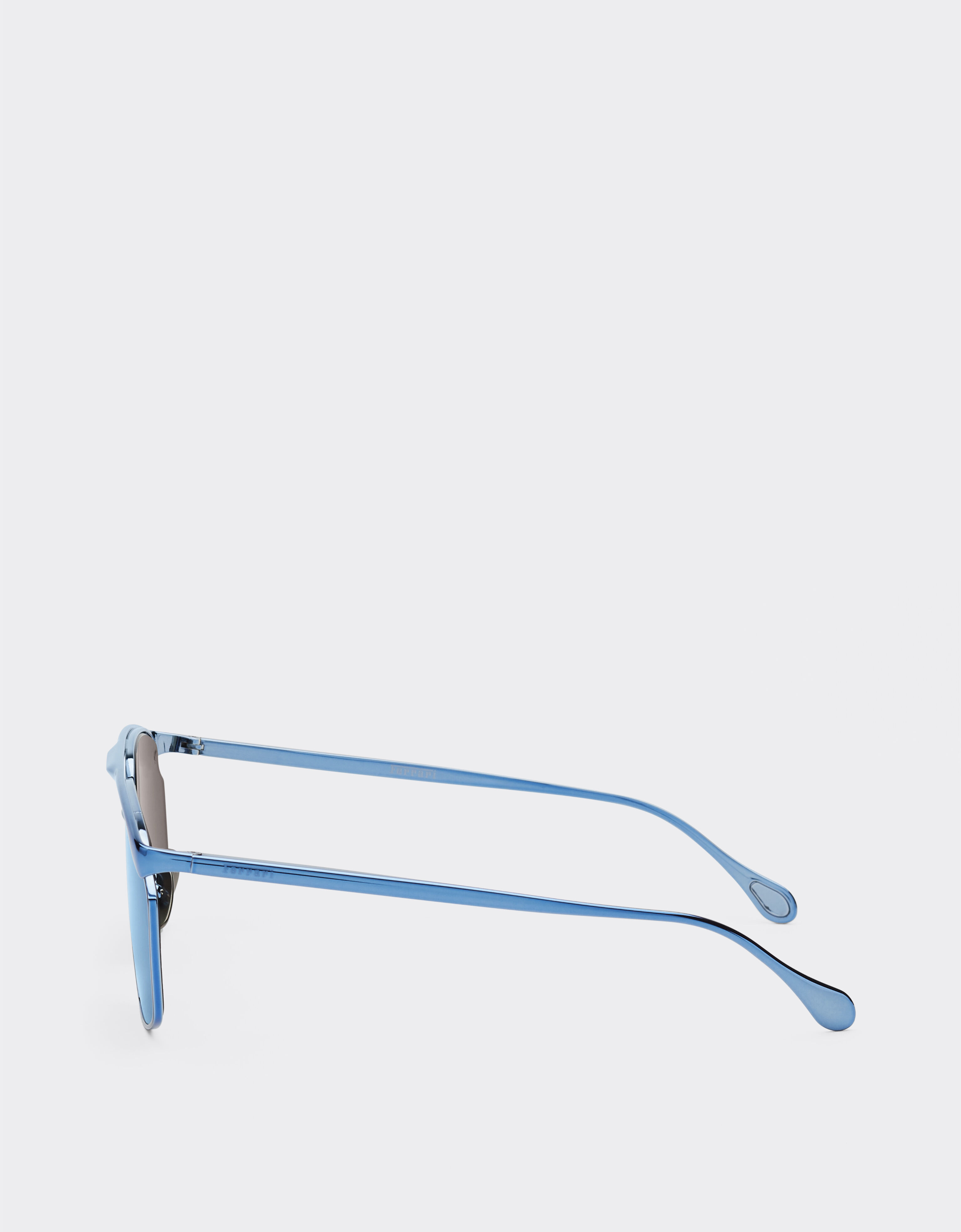 Ferrari Ferrari sunglasses in blue metal with blue mirror lenses Blu Scozia F1538f