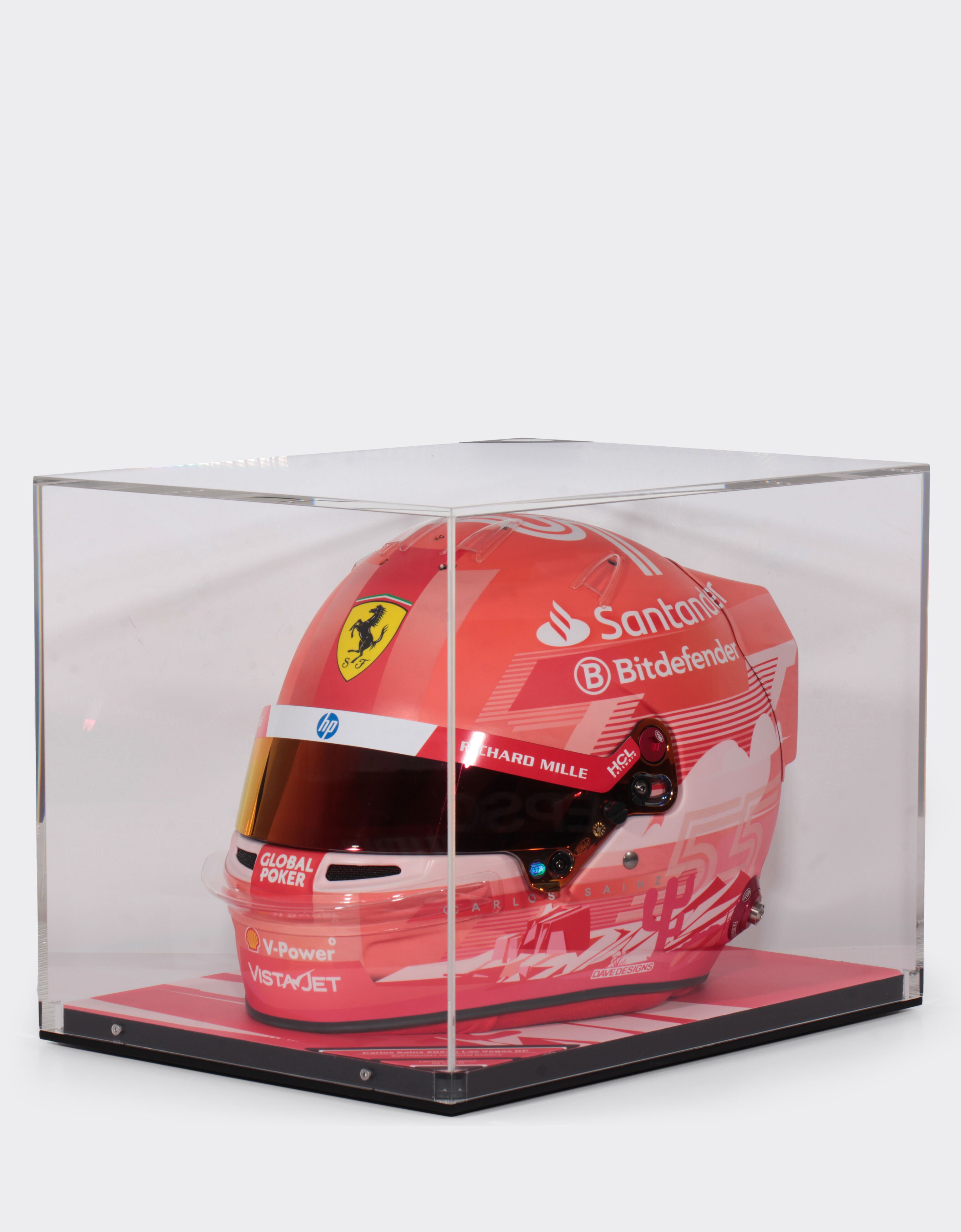 Ferrari Casque Carlos Sainz Las Vegas Special Edition 2024 à l'échelle 1:1 MULTICOLORE F1475f