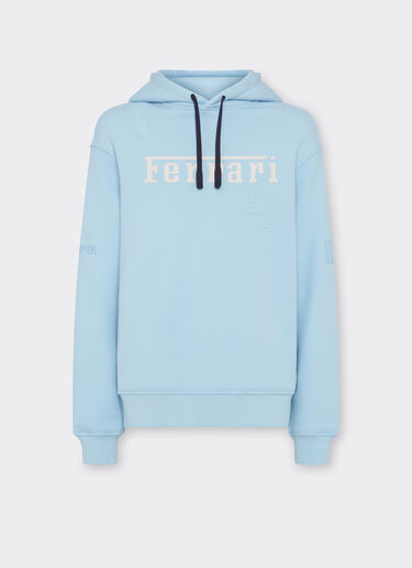 Ferrari Sweat à capuche Ferrari x Charles Leclerc Bleu Acier 49124f