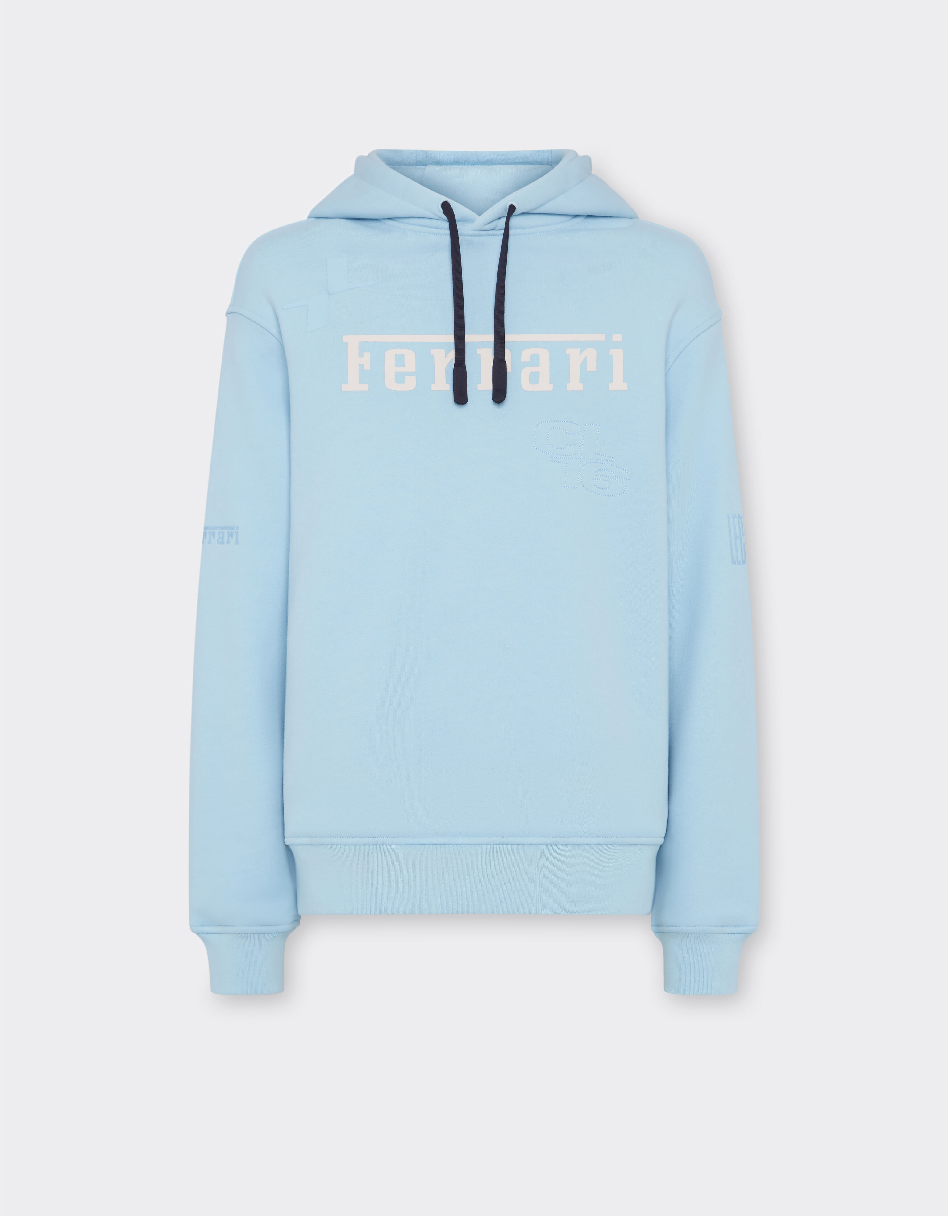 Ferrari Sweat à capuche Ferrari x Charles Leclerc Bleu Acier 49124f